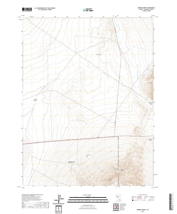 Drumm Summit 2021 topographic map thumbnail