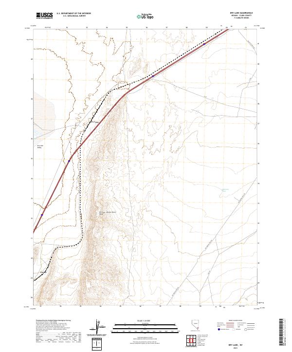 Dry Lake 2021 topographic map thumbnail