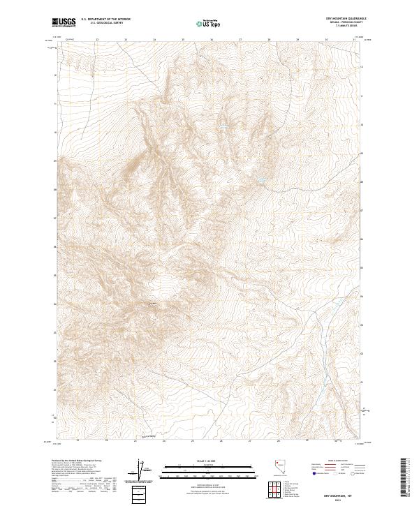 Dry Mountain 2021 topographic map thumbnail