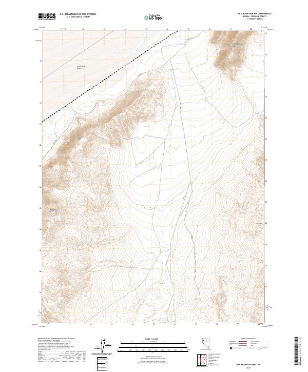 Dry Mountain NW 2021 topographic map thumbnail