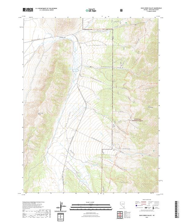 Duck Creek Valley topographic map thumbnail
