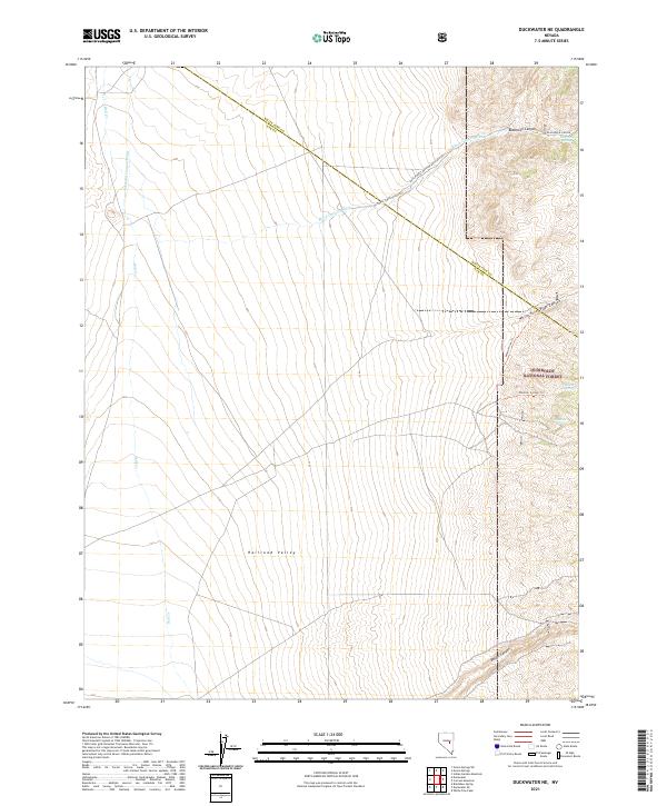 Duckwater NE topographic map thumbnail