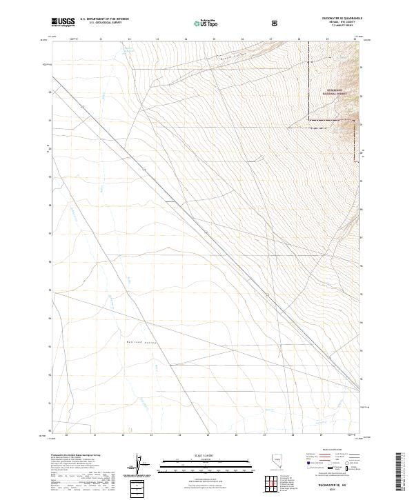 Duckwater SE 2021 topographic map thumbnail