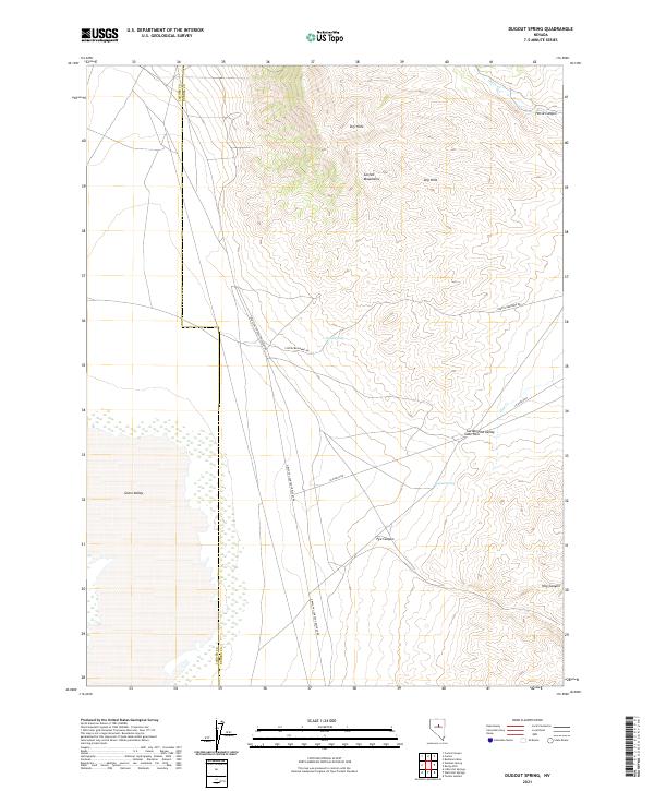 Dugout Spring topographic map thumbnail