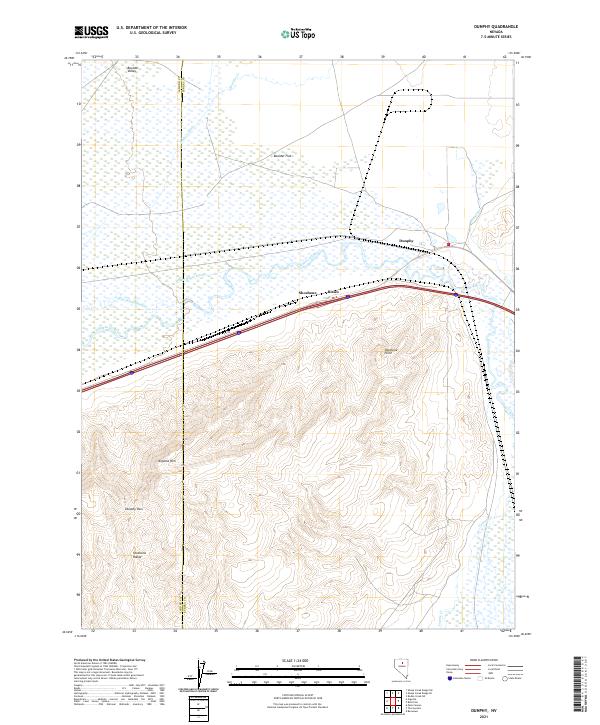 Dunphy topographic map thumbnail