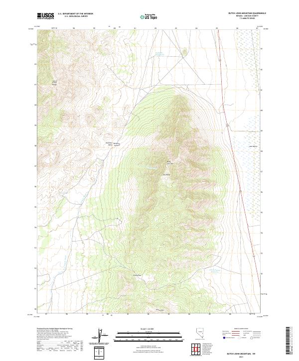 Dutch John Mountain 2021 topographic map thumbnail