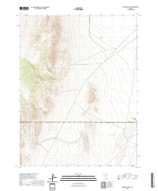 Eightmile Well 2021 topographic map thumbnail