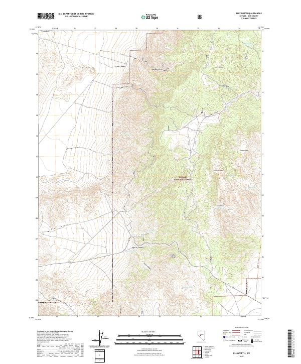 Ellsworth 2021 topographic map thumbnail