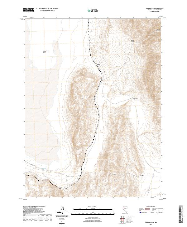 Emerson Pass 2021 topographic map thumbnail