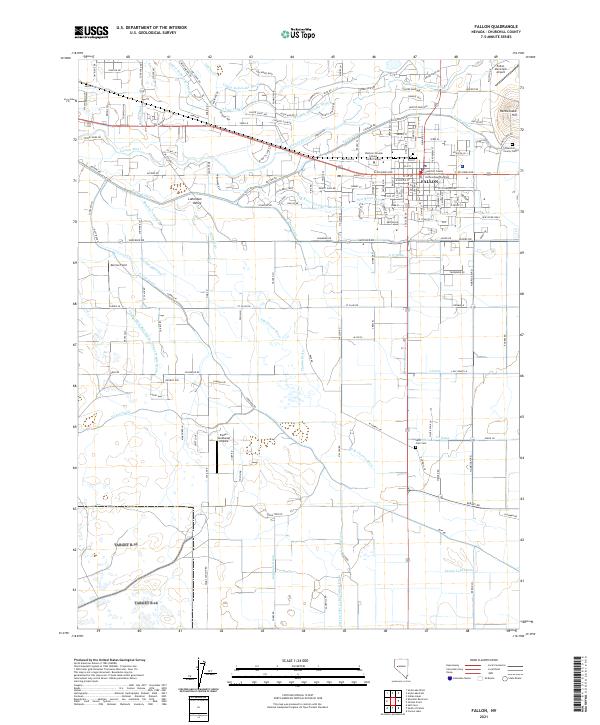 Fallon 2021 topographic map thumbnail