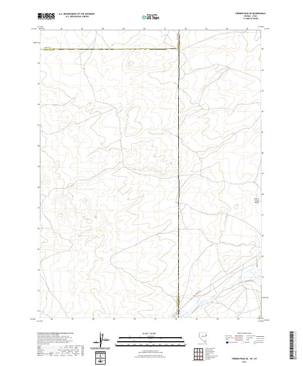 Ferber Peak SE 2021 topographic map thumbnail