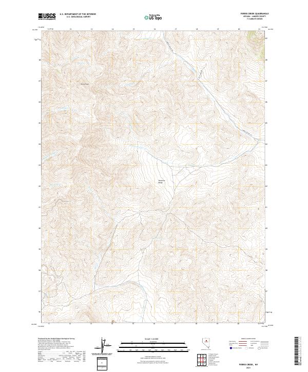 Ferris Creek 2021 topographic map thumbnail