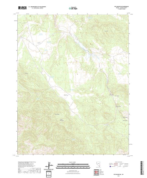 Fife Mountain 2021 topographic map thumbnail