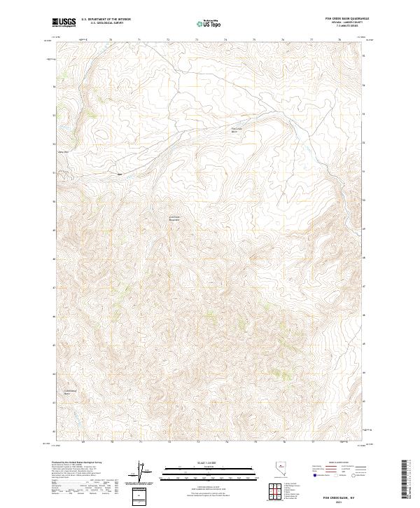 Fish Creek Basin topographic map thumbnail