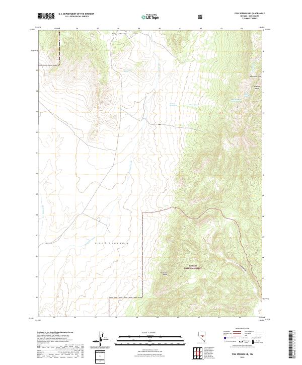Fish Springs NE topographic map thumbnail