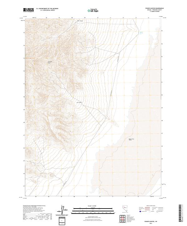 Fisher Canyon topographic map thumbnail