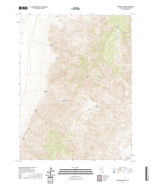 Fondaway Canyon topographic map thumbnail