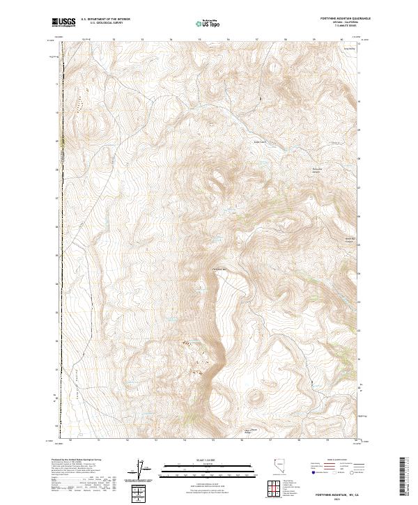 Fortynine Mountain topographic map thumbnail