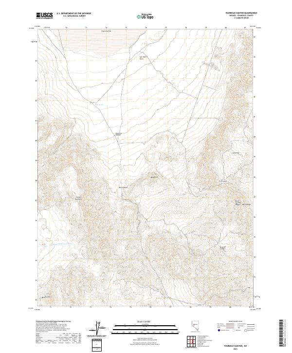 Fourmile Canyon 2021 topographic map thumbnail