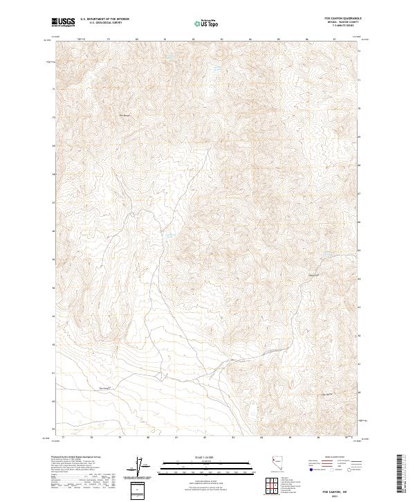 Fox Canyon topographic map thumbnail