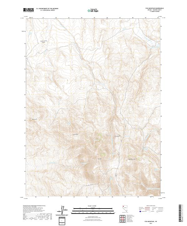Fox Mountain 2021 topographic map thumbnail