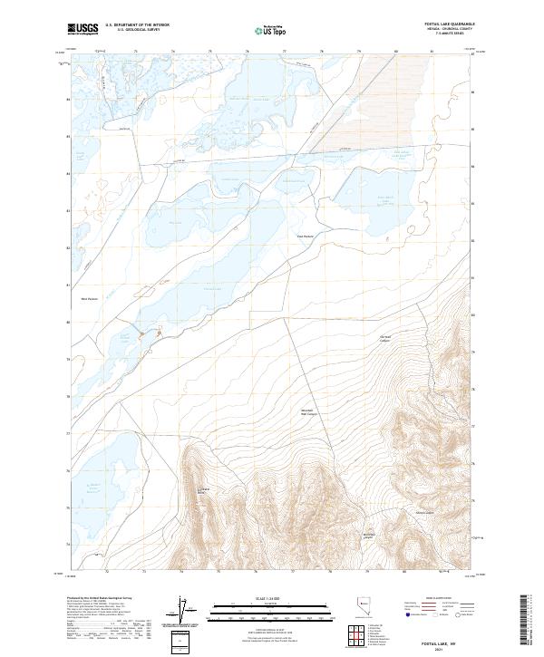 Foxtail Lake 2021 topographic map thumbnail