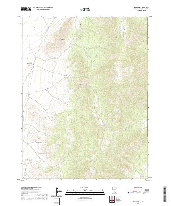 Franks Well 2021 topographic map thumbnail