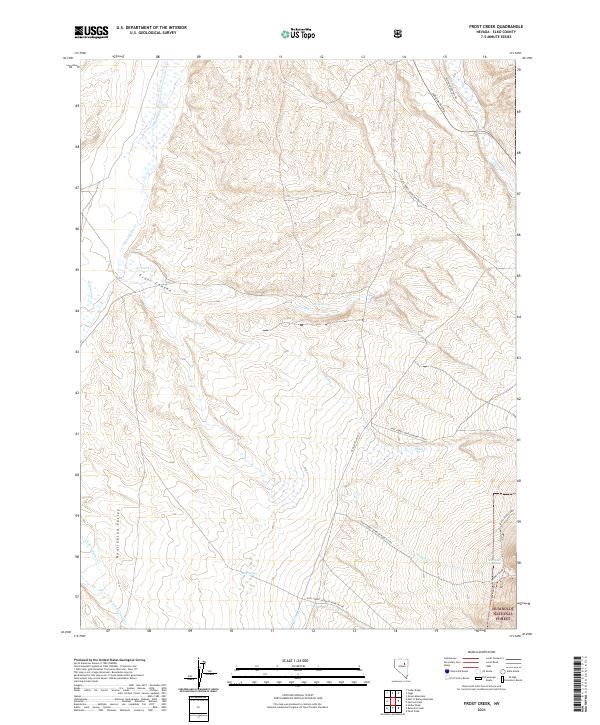 Frost Creek 2021 topographic map thumbnail