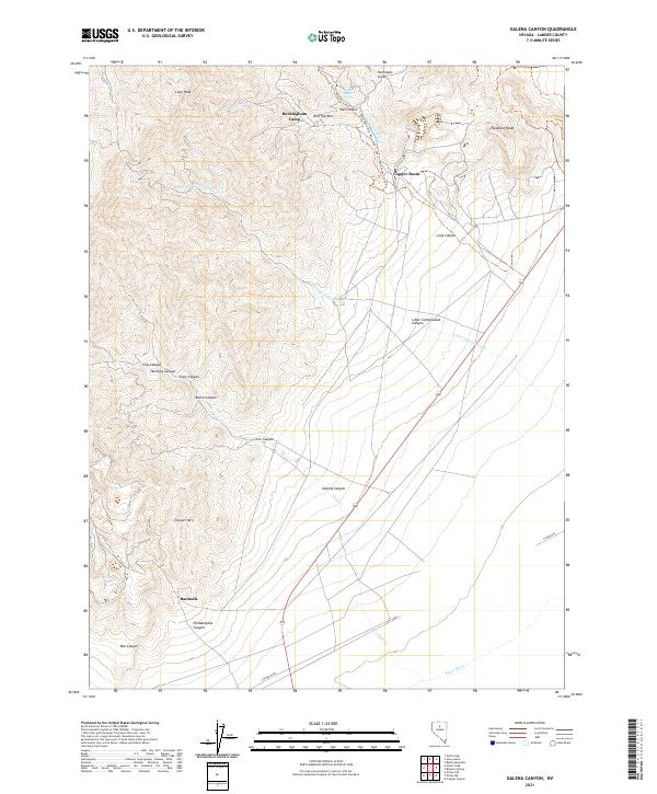 Galena Canyon 2021 topographic map thumbnail