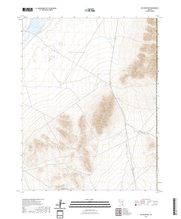 Gap Mountain 2021 topographic map thumbnail