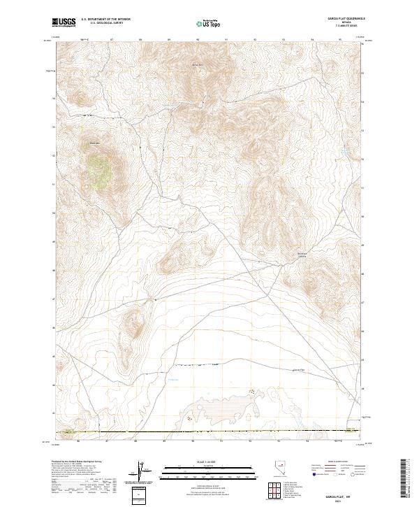 Garcia Flat 2021 topographic map thumbnail