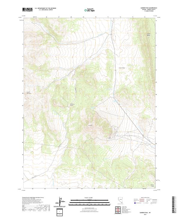 Garden Pass 2021 topographic map thumbnail