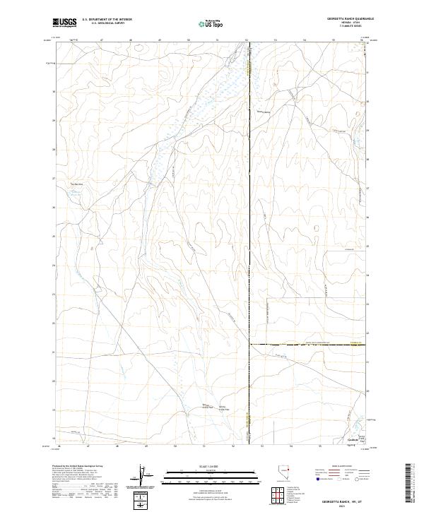 Georgetta Ranch topographic map thumbnail