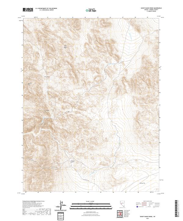 Ghost Dance Ridge 2021 topographic map thumbnail