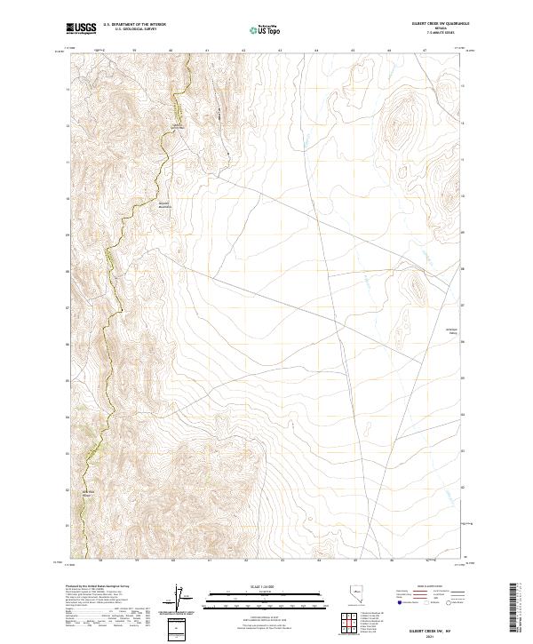 Gilbert Creek SW topographic map thumbnail