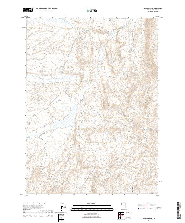Gilmer Ranch 2021 topographic map thumbnail