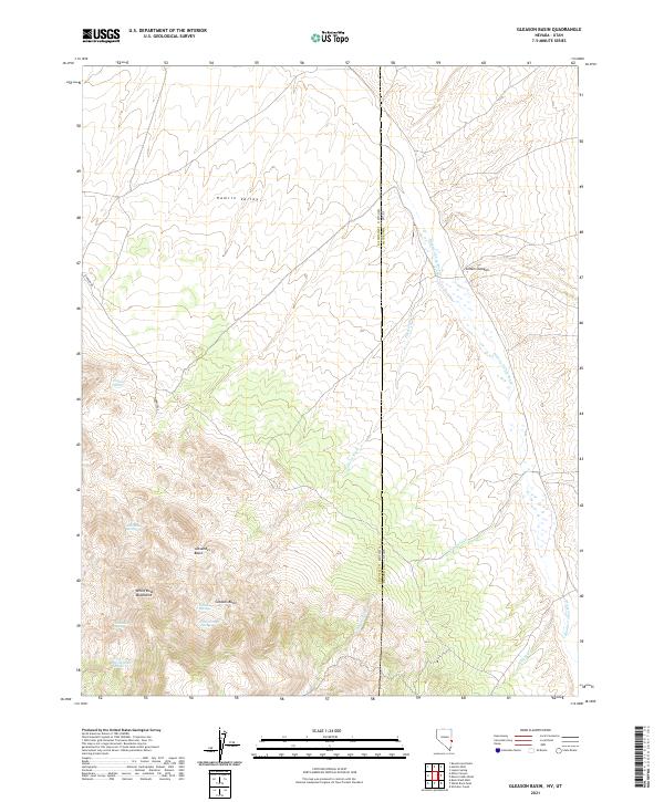 Gleason Basin 2021 topographic map thumbnail
