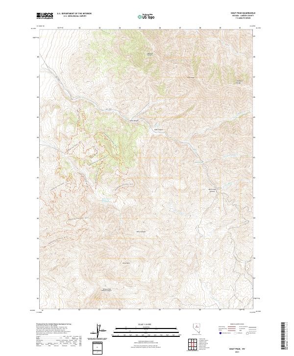 Goat Peak 2021 topographic map thumbnail