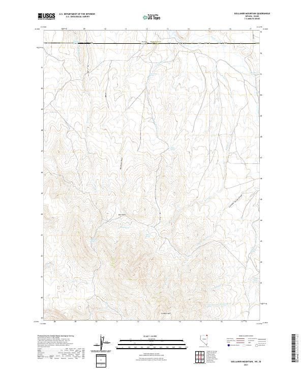 Gollaher Mountain topographic map thumbnail