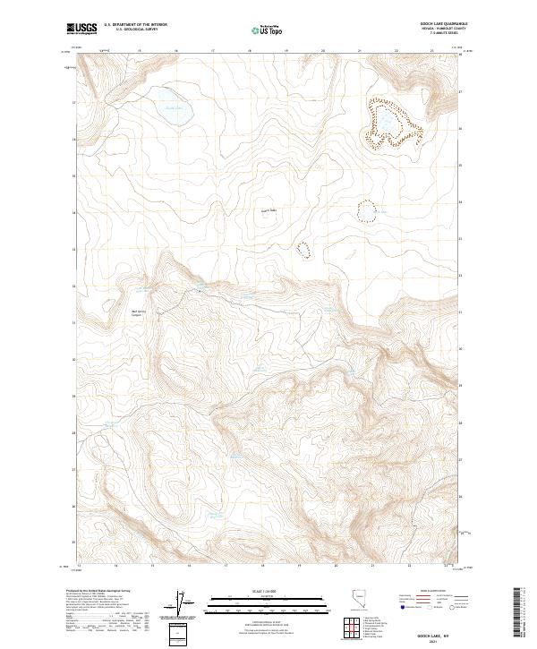 Gooch Lake topographic map thumbnail
