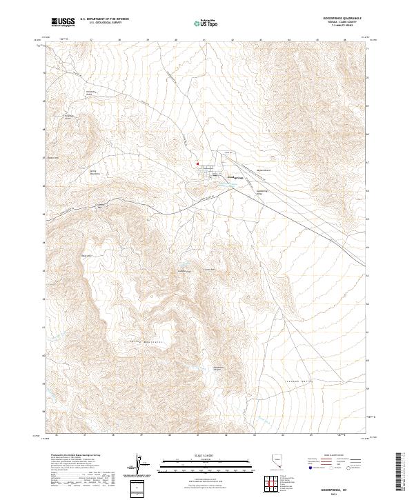 Goodsprings 2021 topographic map thumbnail