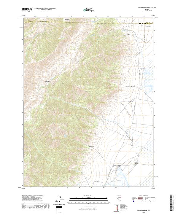 Goshute Creek topographic map thumbnail