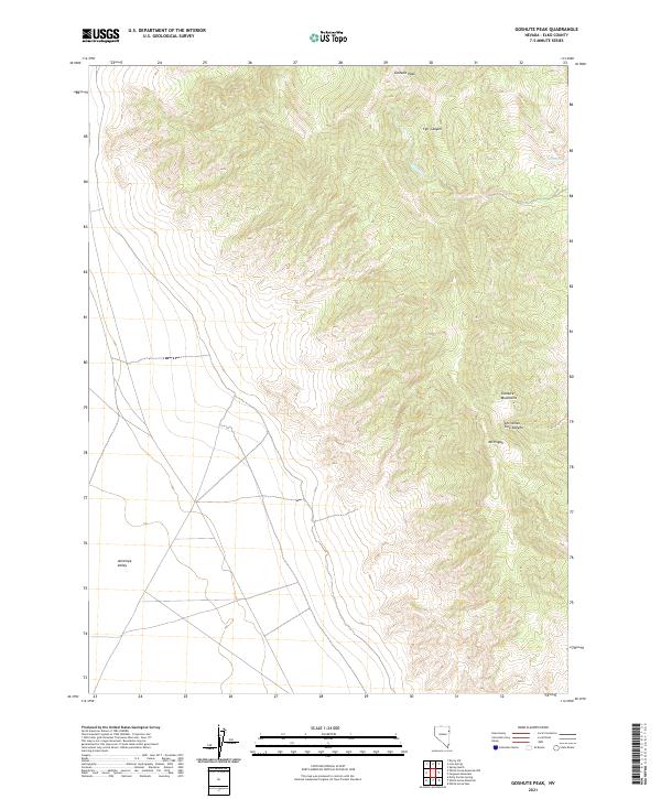 Goshute Peak 2021 topographic map thumbnail