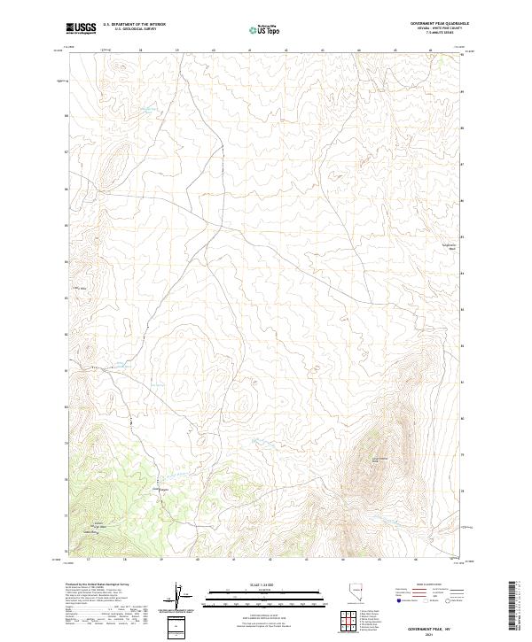Government Peak topographic map thumbnail