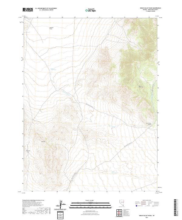 Grass Valley Wash topographic map thumbnail
