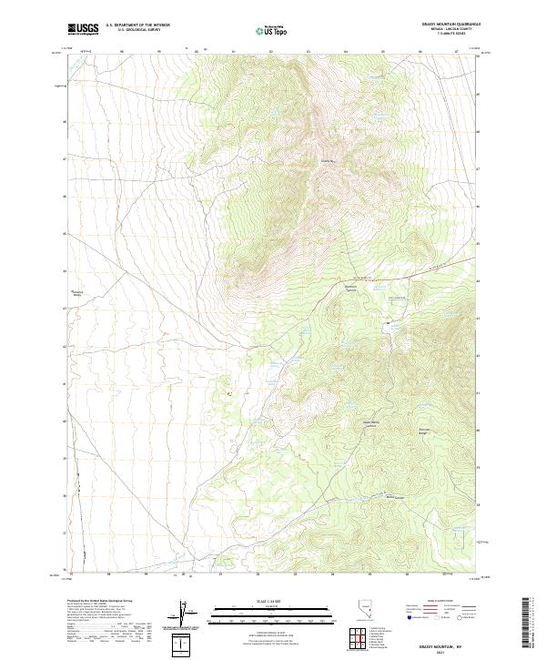 Grassy Mountain 2021 topographic map thumbnail