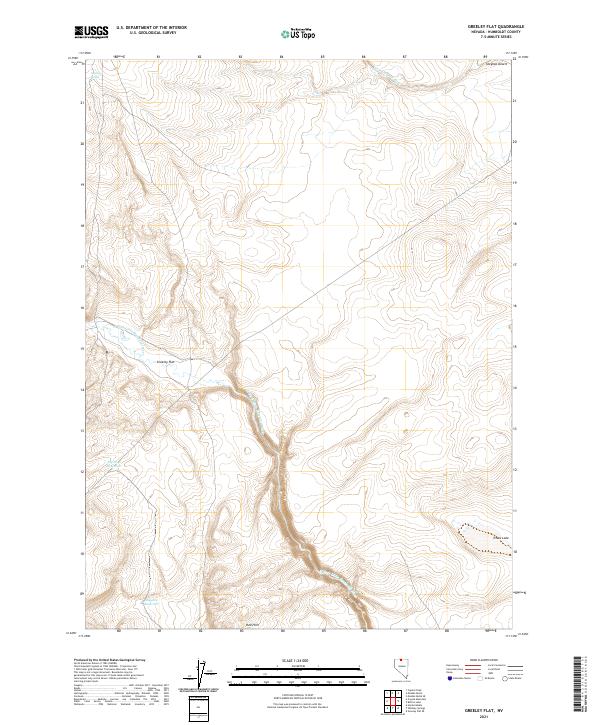 Greeley Flat 2021 topographic map thumbnail