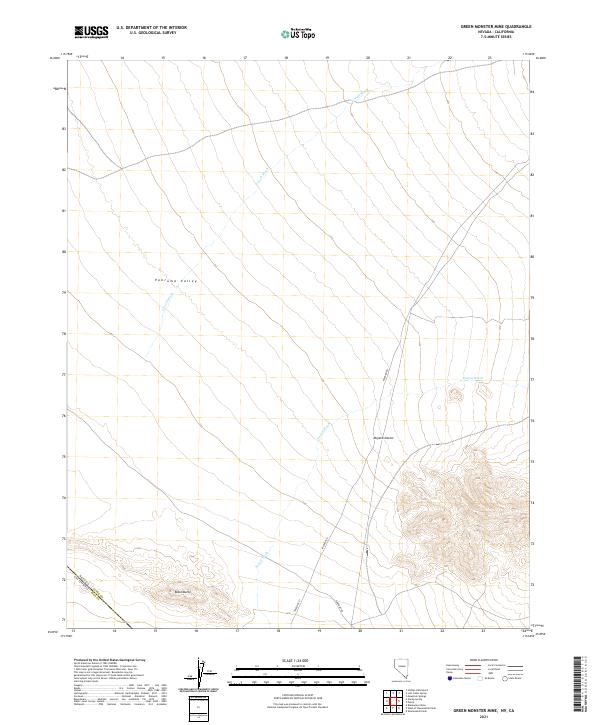 Green Monster Mine 2021 topographic map thumbnail