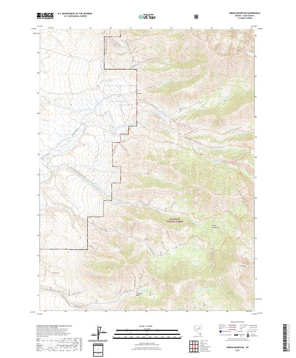 Green Mountain 2021 topographic map thumbnail