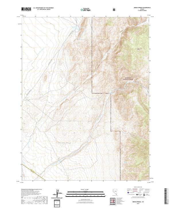 Green Springs topographic map thumbnail